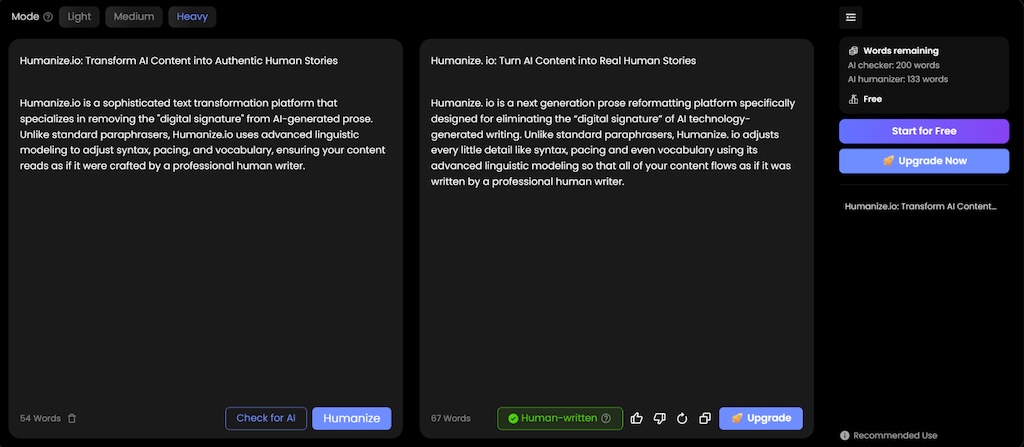Screenshot of final step