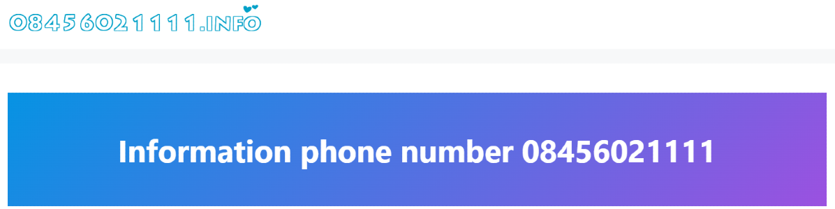 08456021111